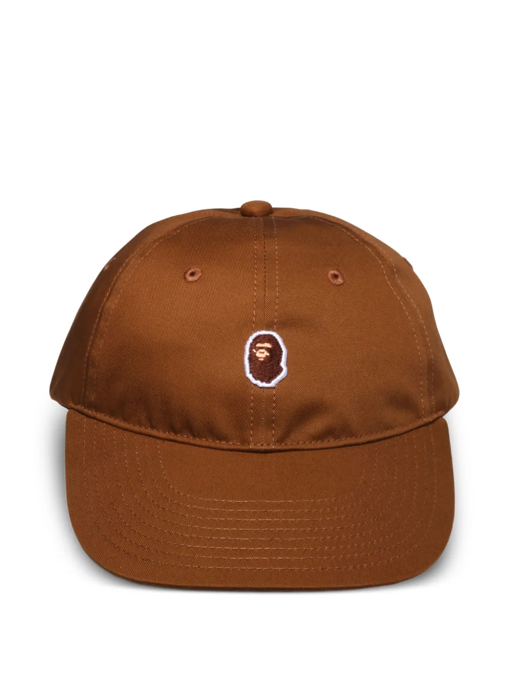 A BATHING APE® logo-embroidered baseball cap | Brown | Image 1