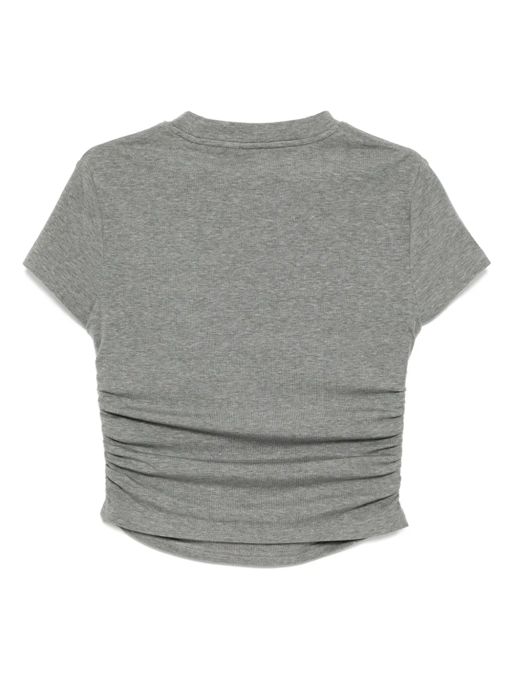 tout a coup Top met geborduurd logo en ronde hals Grijs