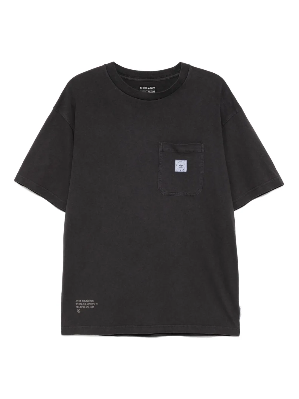 Izzue T-shirt met logopatch BKX