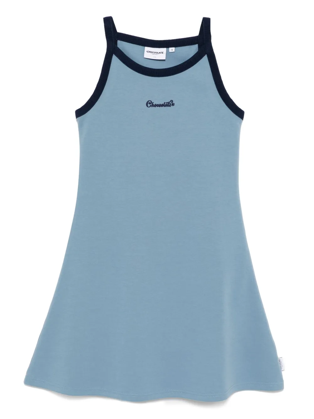 CHOCOOLATE Jurk met geborduurd logo Blauw