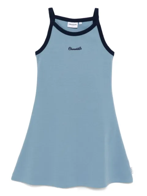 CHOCOOLATE vestido con logo bordado