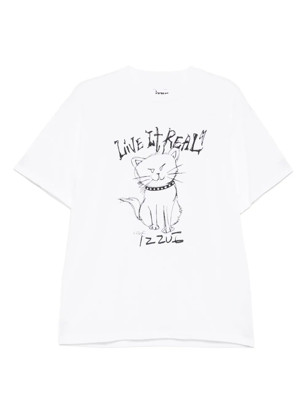 Izzue T-shirt met logoprint Wit