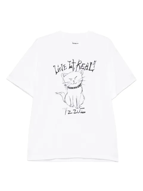 izzue logo-printed t-shirt