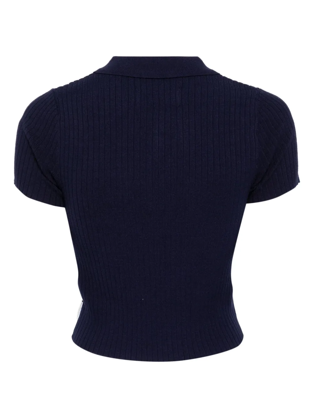 CHOCOOLATE Polotop met geborduurd logo - Blauw