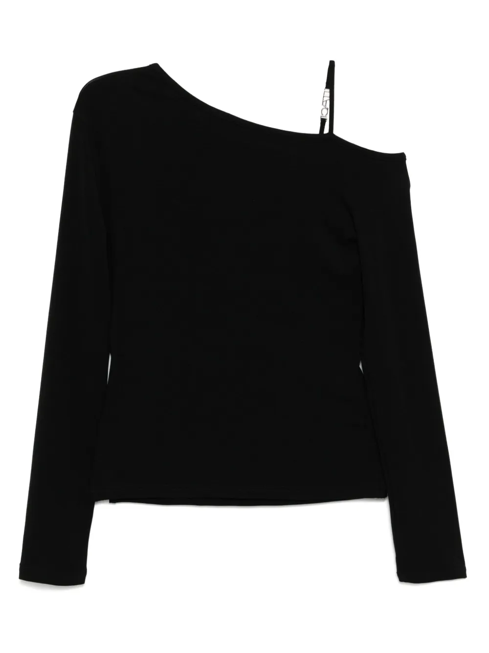 tout a coup Asymmetrische top Zwart