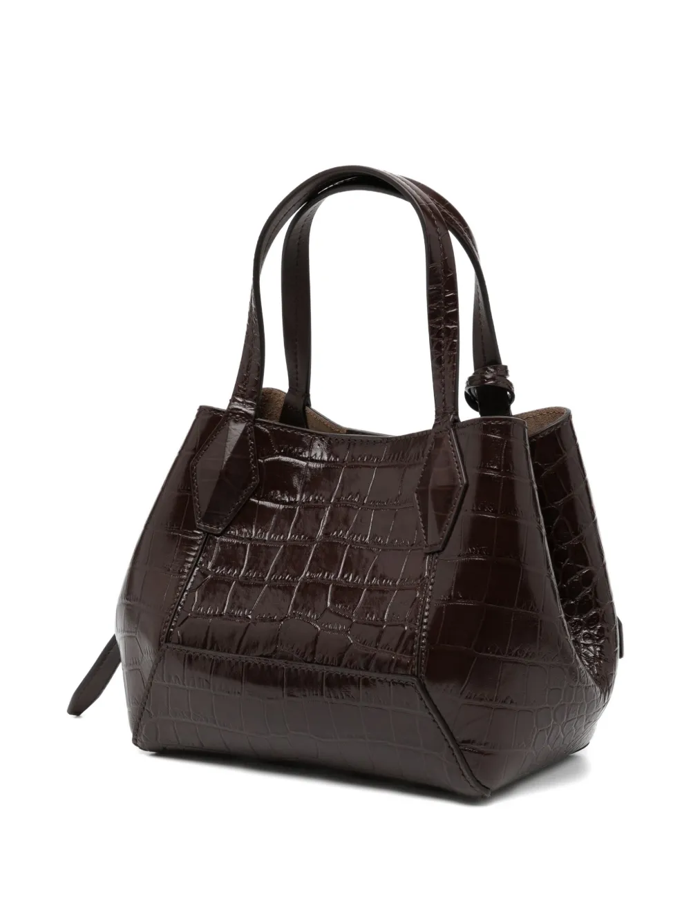 Jimmy Choo Diamond Tote Bag In Brown