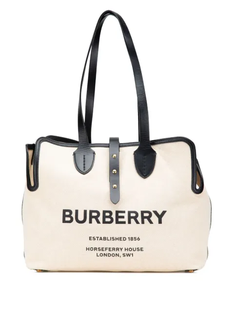 Burberry Pre-Owned 2018-2023 Canvas Logo Soft Belt tote bag