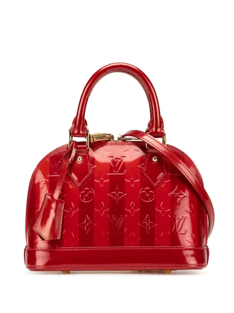 Louis Vuitton Pre-Owned 2011 Monogram Vernis Rayures Alma BB satchel
