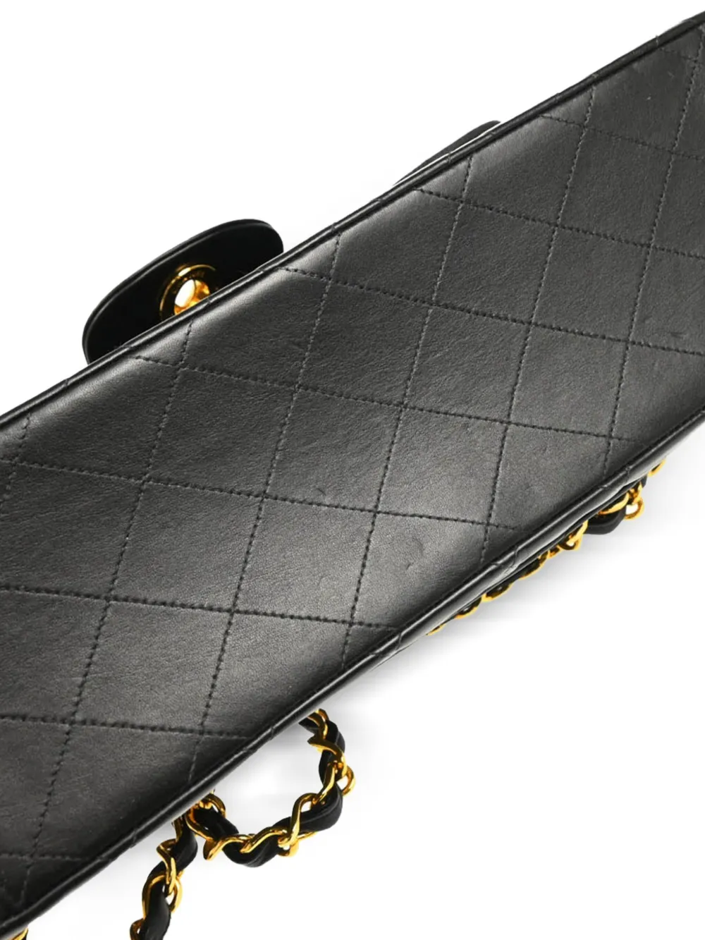 Pre-owned Chanel 1992 Maxi Classic Flap Shoulder Bag In Black