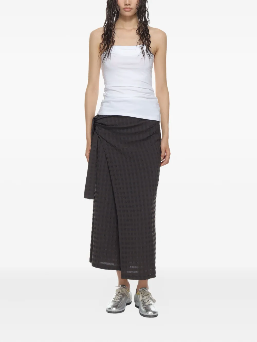 Paloma Wool Midi-rok met textuur - Bruin