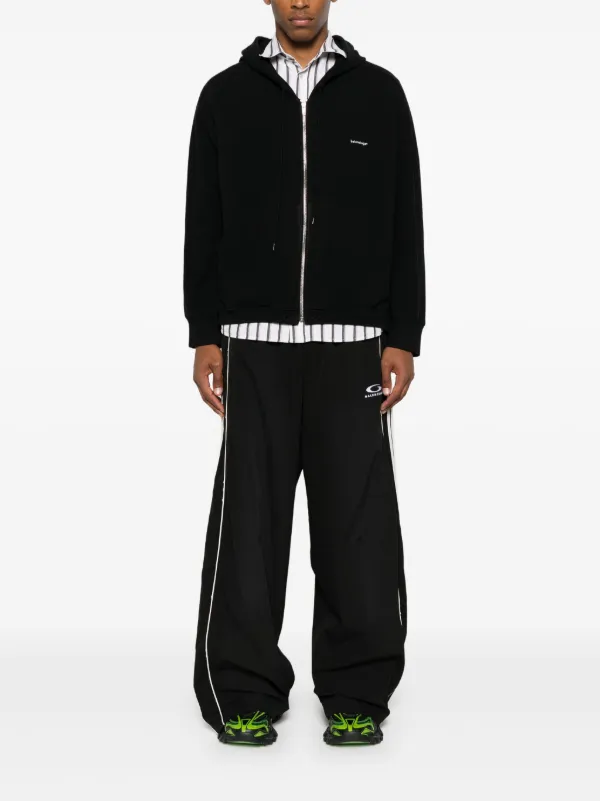 Balenciaga logo-print Track Pants | Black | FARFETCH