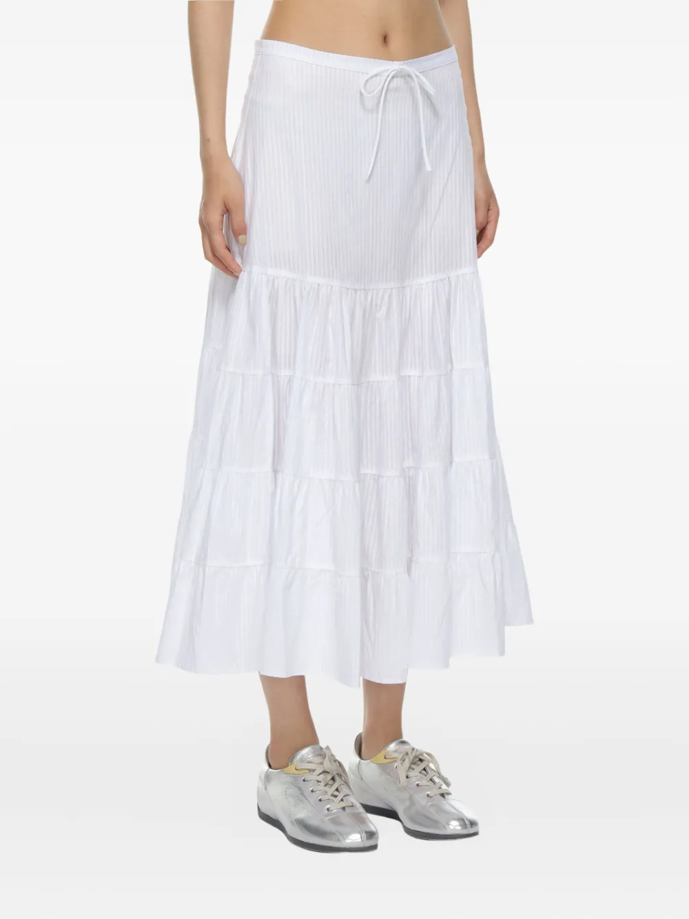 Shop Paloma Wool Pleated Midi Skirt