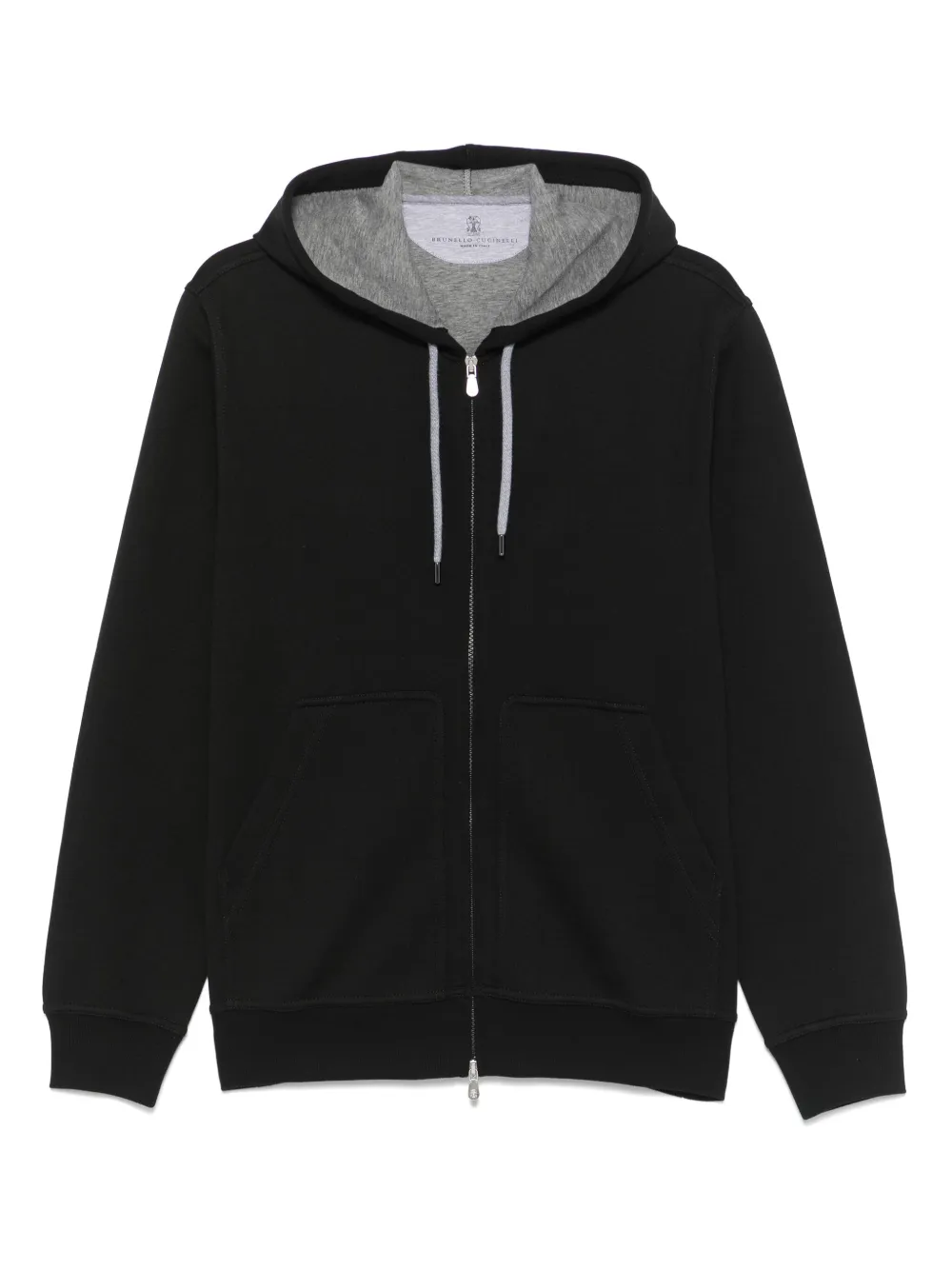 Brunello Cucinelli zip-up hoodie | Black | Image 1