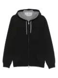 Brunello Cucinelli zip-up hoodie - Black