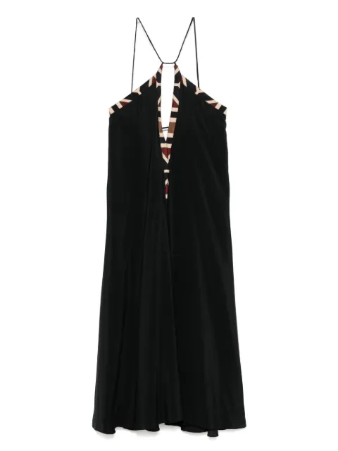 Volantis vestido midi a rayas