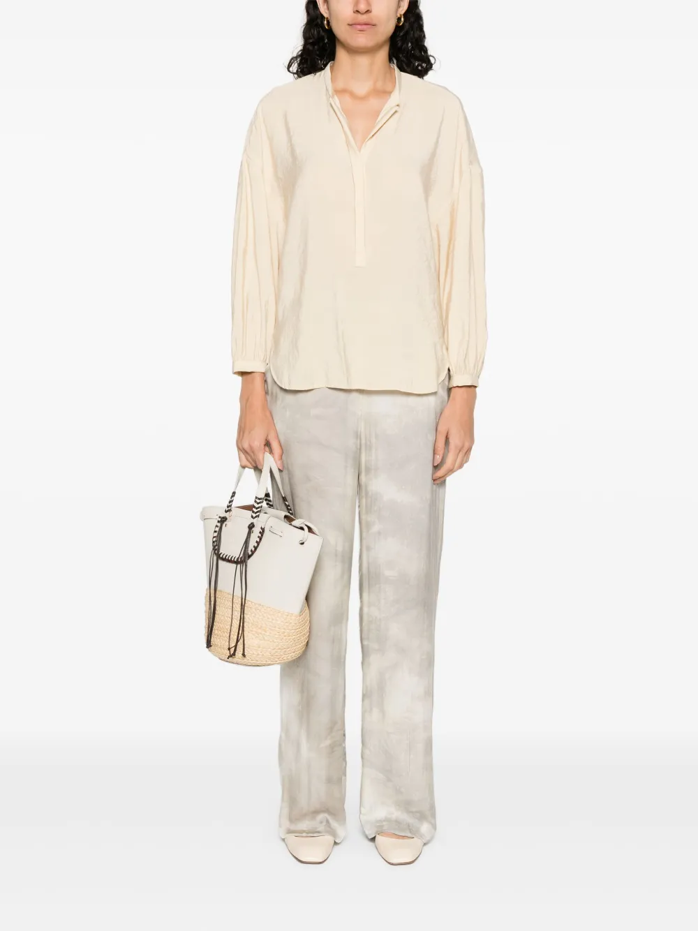 RAME satin blouse - Beige
