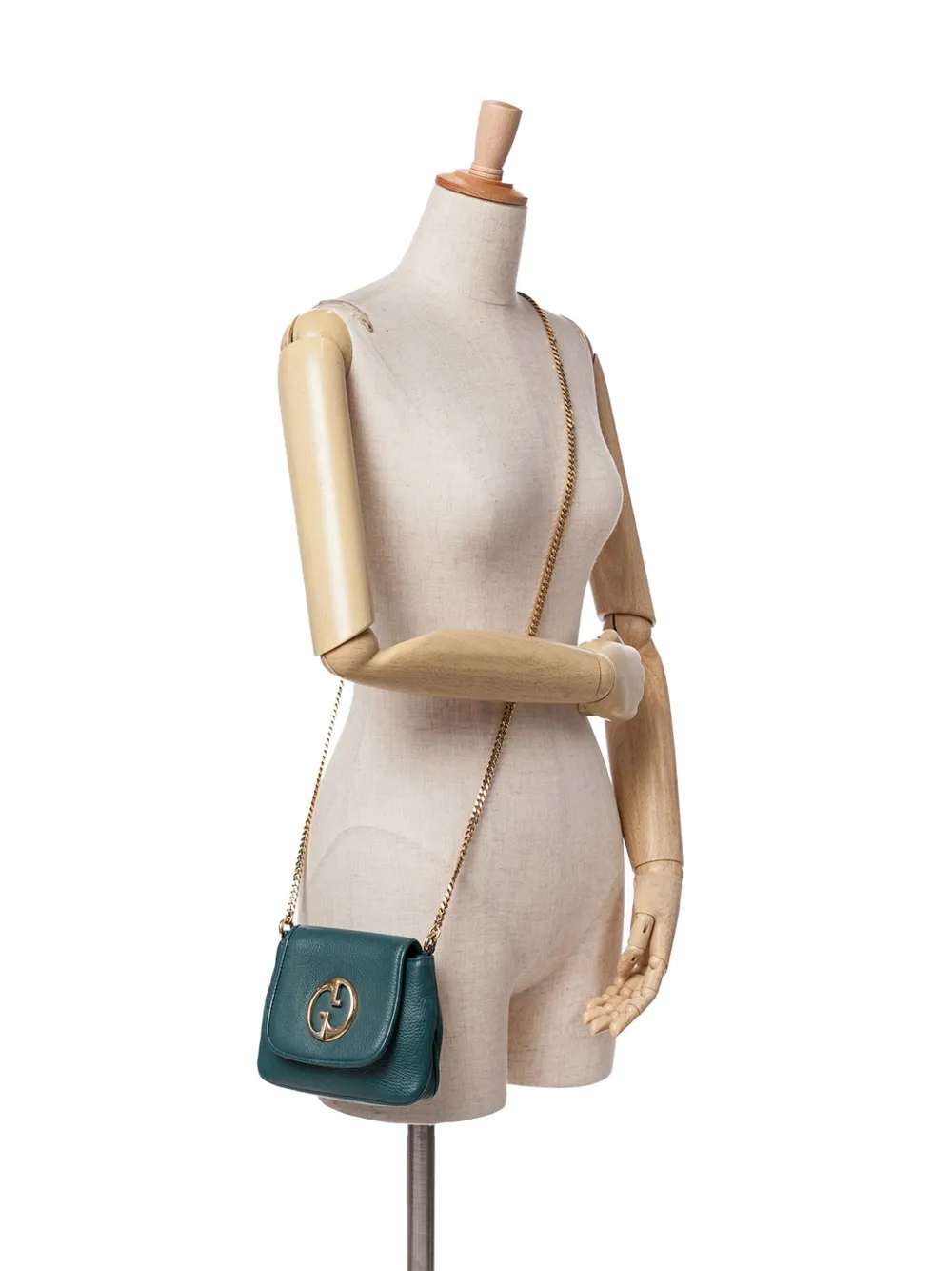 Gucci Pre-Owned 2016-2024 Small Leather 1973 Chain crossbody bag | Pre-Owned | Image 2