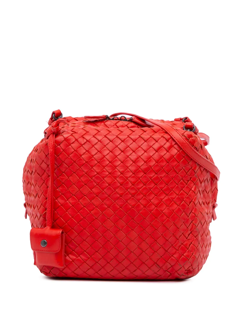 Pre-owned Bottega Veneta 2012-2024 Nappa Intrecciato Cube Shoulder Bag