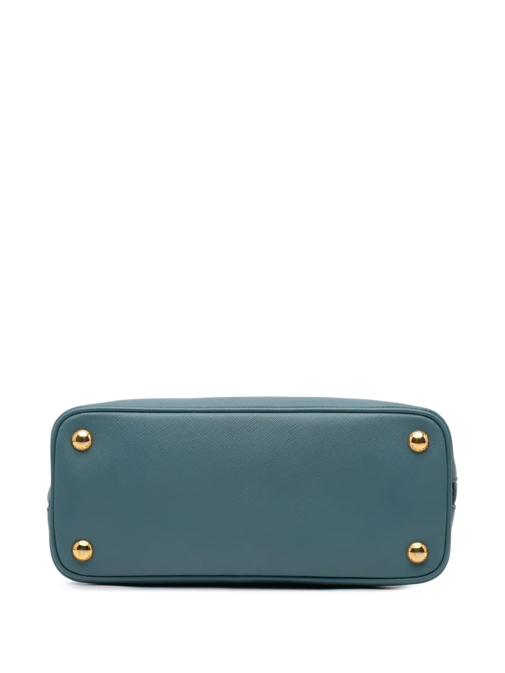 Pre-owned Prada 2013-2024 Small Saffiano Lux Promenade Satchel In Blue