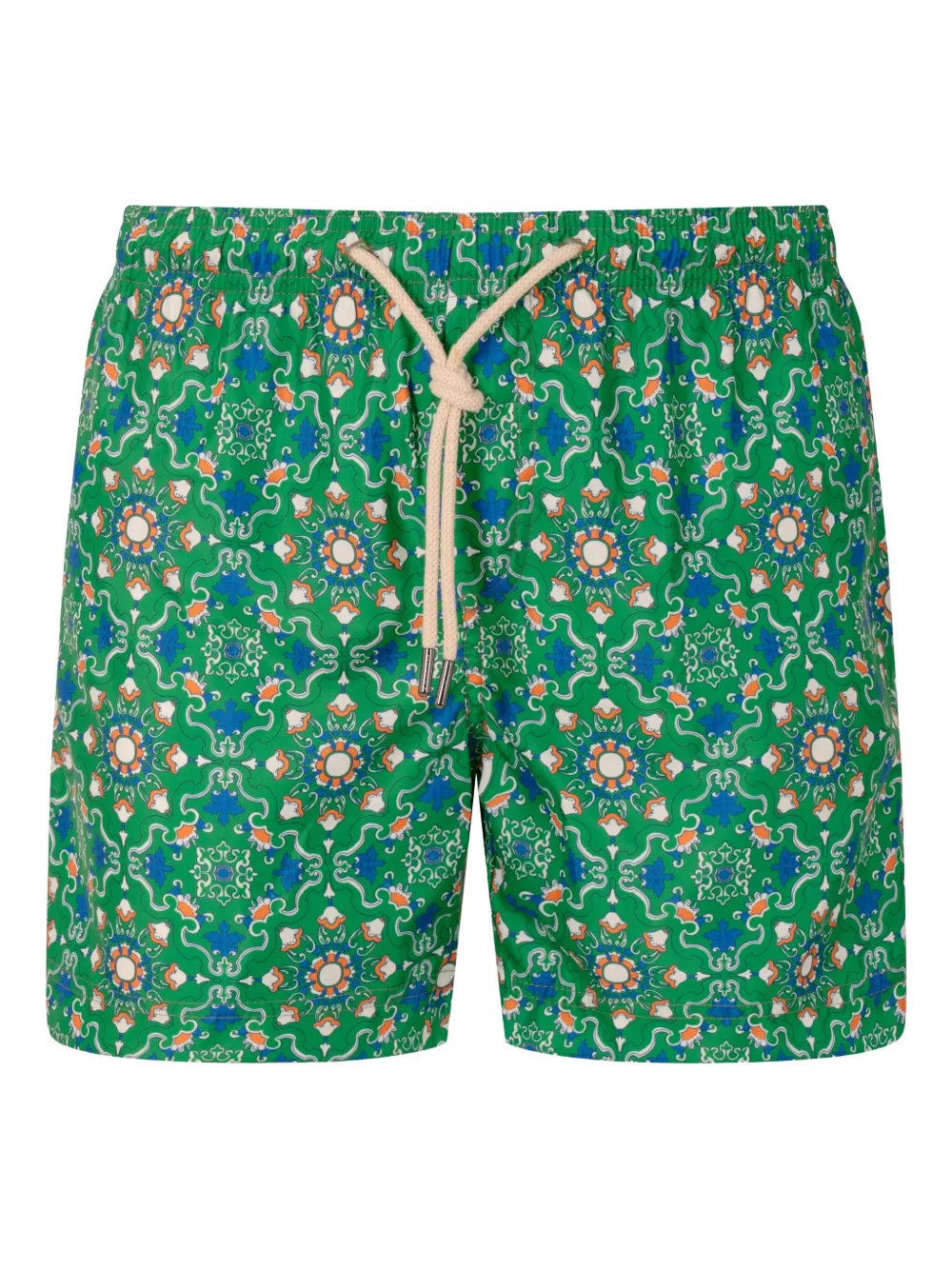 PENINSULA SWIMWEAR patterned drawstring swim shorts - グリーン PENINSULA SWIMWEAR patterned drawstring swim shorts - グリーン