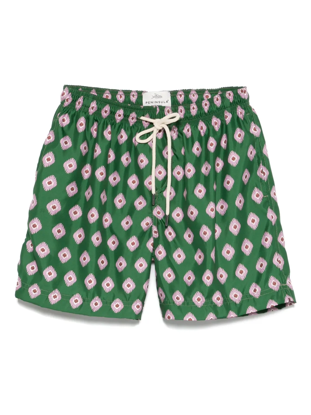 PENINSULA SWIMWEAR graphic-print swim shorts - グリーン PENINSULA SWIMWEAR graphic-print swim shorts - グリーン