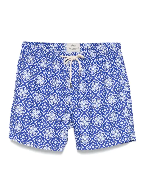 PENINSULA SWIMWEAR graphic-print swim shorts