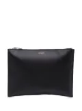 Saint Laurent Pre-Owned 2016 Grain De Poudre Zipped Tablet Holder clutch bag - Black