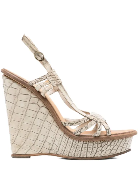 Bottega Veneta Pre-Owned sandales à plateforme 145 mm (2000)