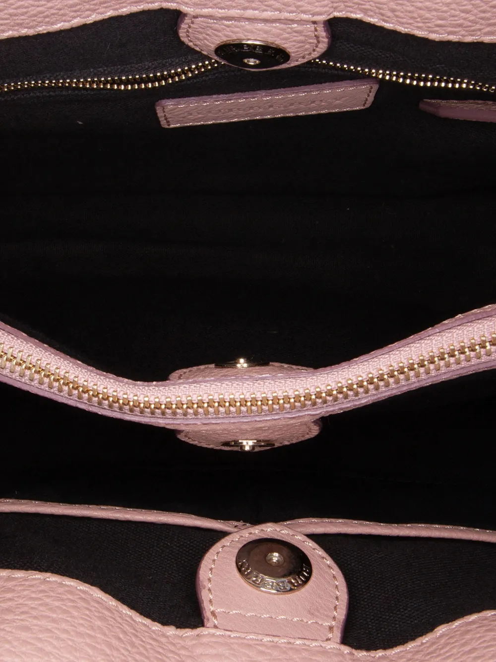 Pre-owned Burberry 2000-2024 Medium Leather And House Check Banner Satchel