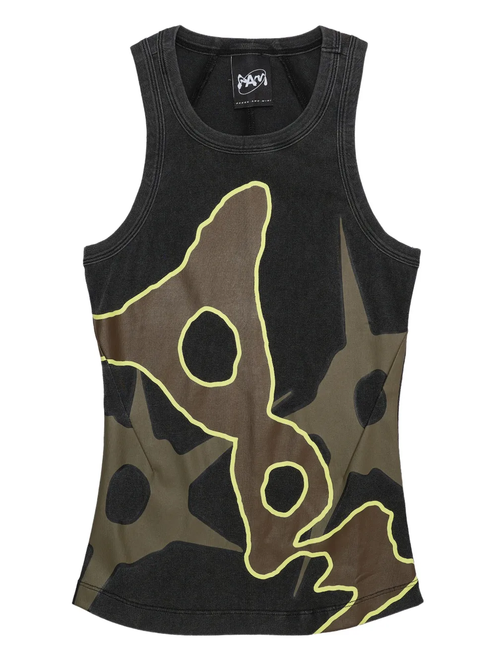 Perks And Mini Eclipse racerback tank top | Black | Image 1