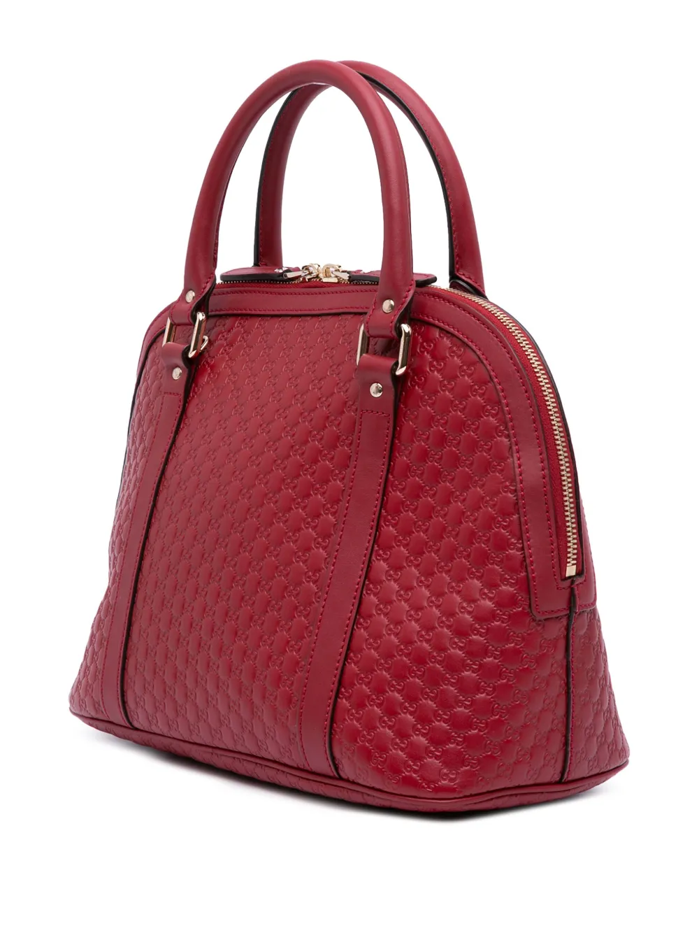 Pre-owned Gucci 2016-2024 Medium Microssima Dome Satchel