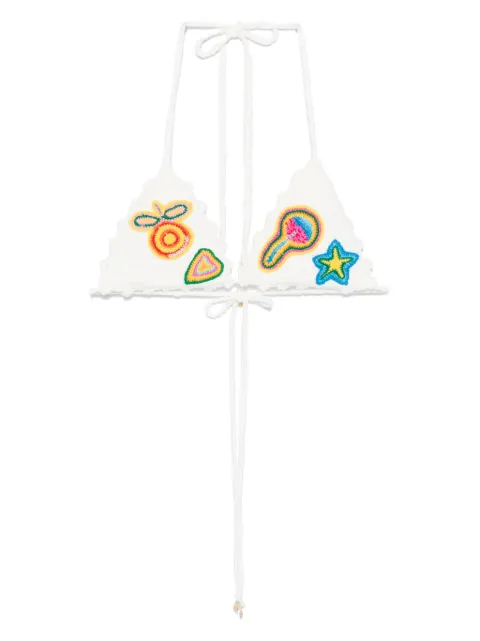 Casablanca cotton bikini top