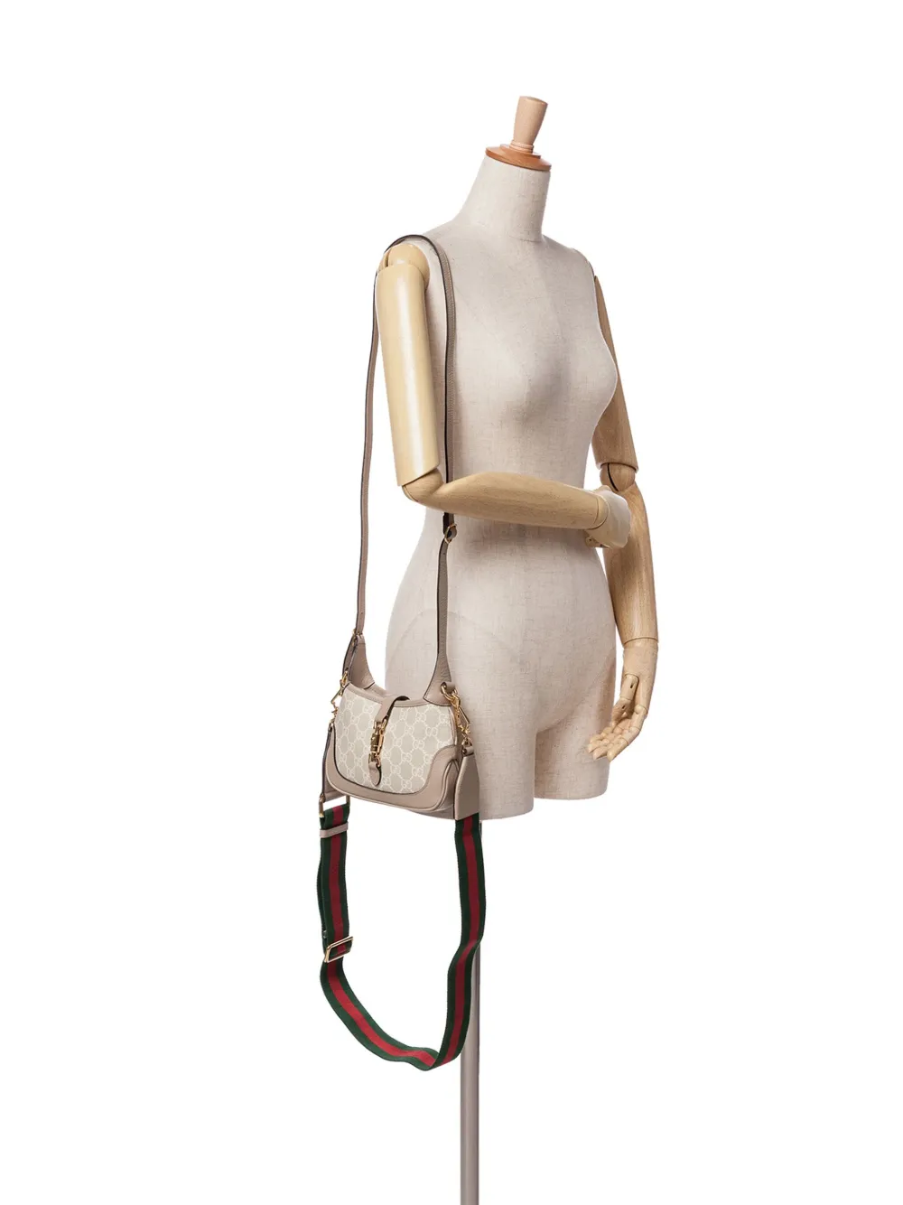 Pre-owned Gucci 2016-2024 Mini Gg Supreme Jackie 1961 Satchel