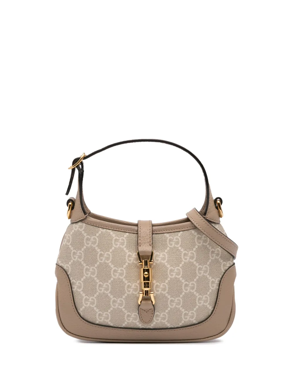 Pre-owned Gucci 2016-2024 Mini Gg Supreme Jackie 1961 Satchel