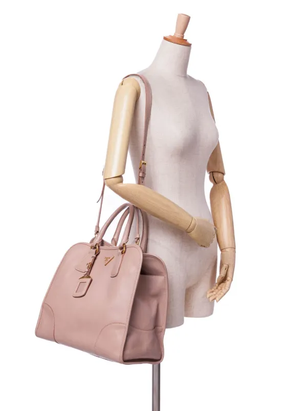 Prada Pre-Owned 2010-2024 Saffiano Lux Shopping Tote Satchel