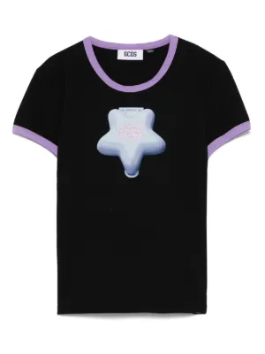 GCDS 売れ筋商品|||ジーシーディーエス Tシャツ トップス レディース Tops Black 楽天市場】gcdsの通販