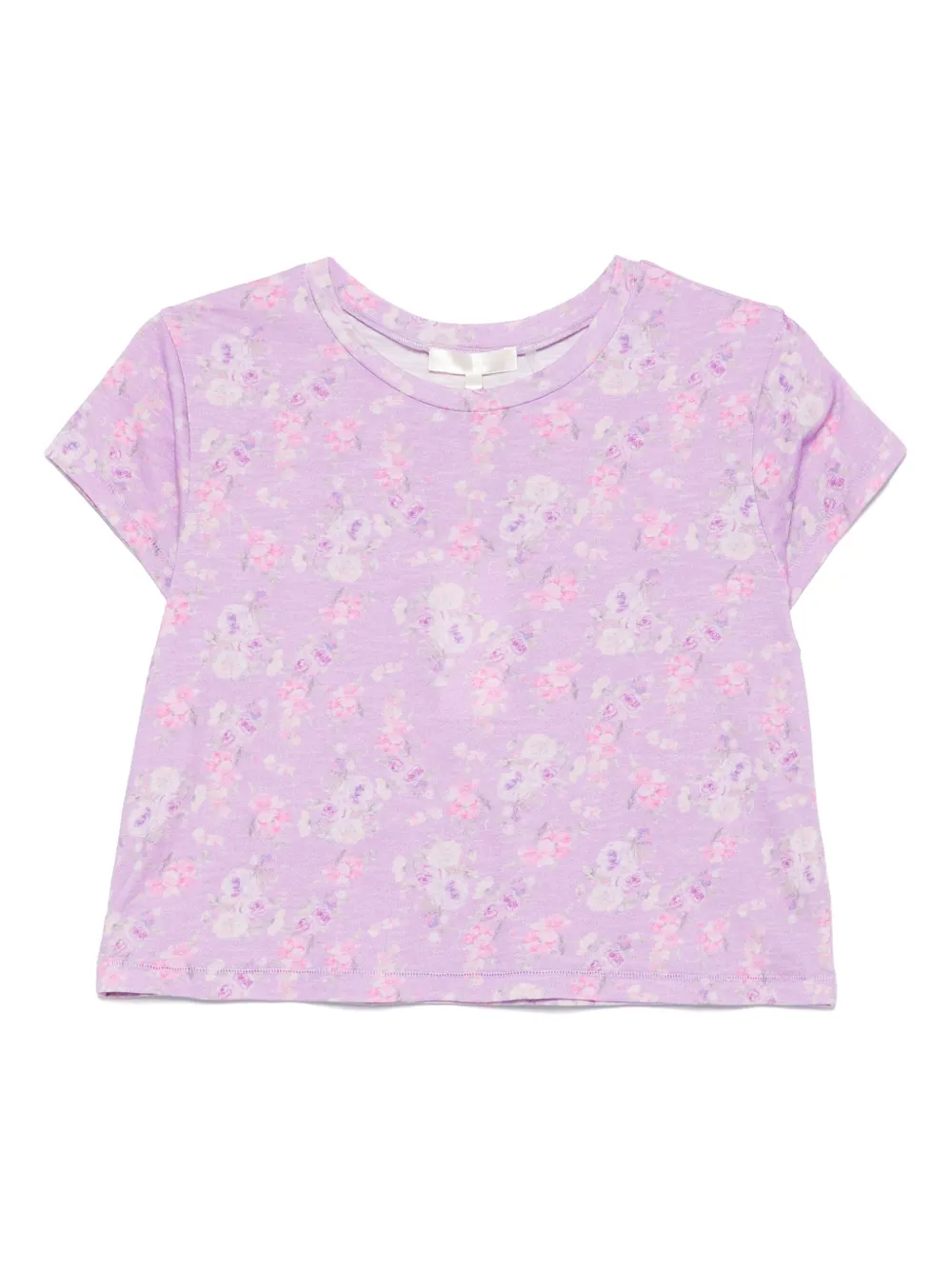 LoveShackFancy floral-print t-shirt | Purple | Image 1