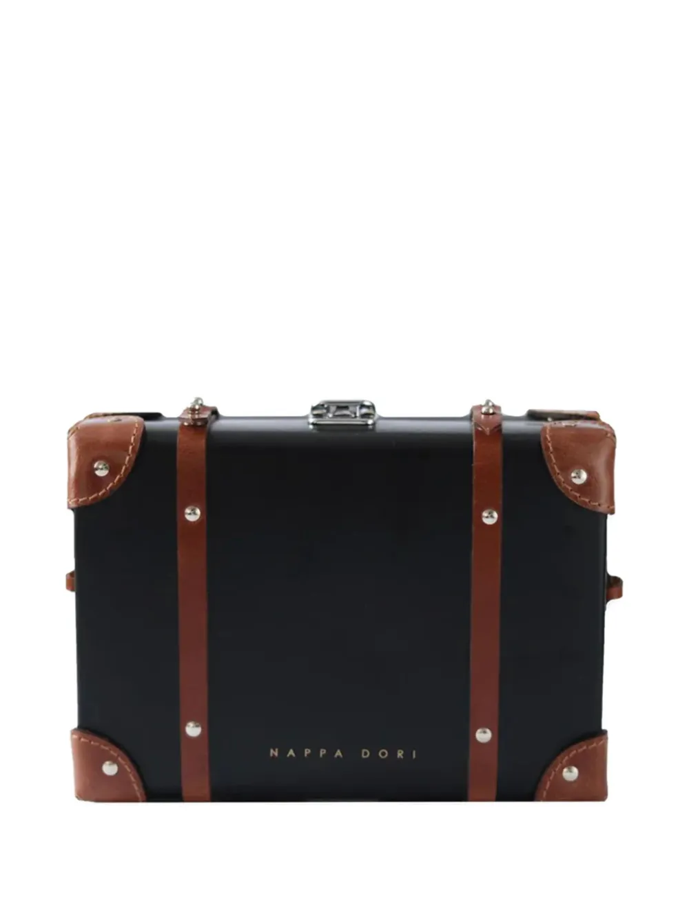 NAPPA DORI Steamer hard-case shoulder bag - Zwart
