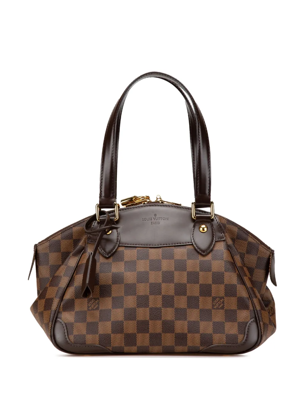 Louis Vuitton Pre-Owned 2010 ダミエ エベヌ ヴェローナ PM ハンドバッグ - ブラウン Louis Vuitton Pre-Owned 2010 ダミエ エベヌ ヴェローナ PM ハンドバッグ - ブラウン