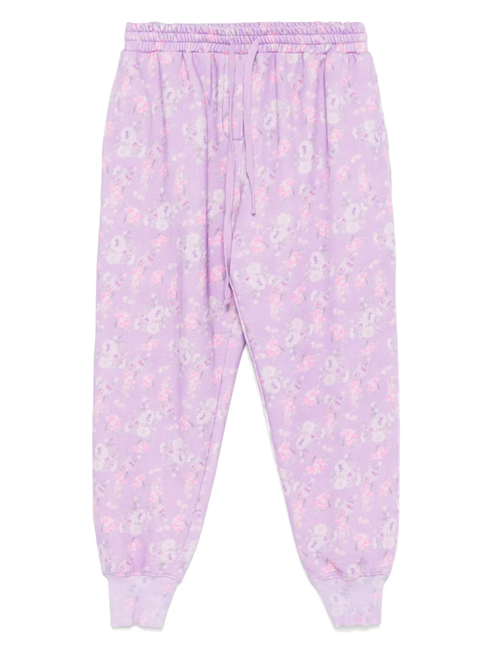 LoveShackFancy floral-print sweatpants | Purple | Image 1