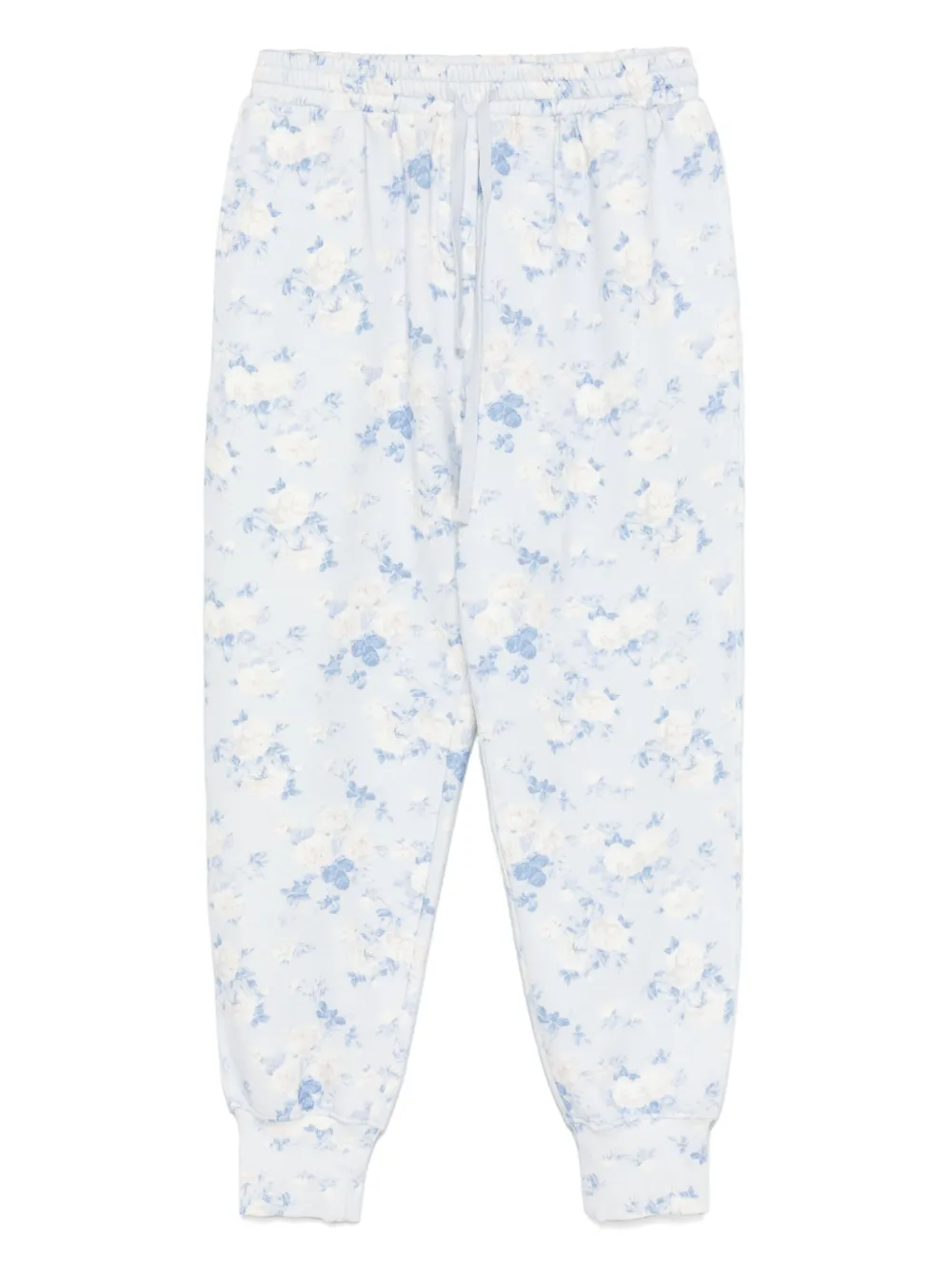 LoveShackFancy floral-print sweatpants | Blue | Image 1