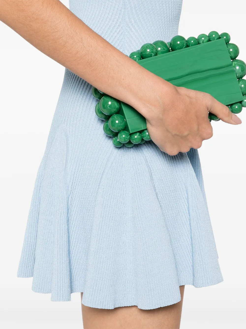 Retrofete Erica mini-jurk Blauw
