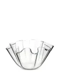 VESTA Soft wavy glass centerpiece - White