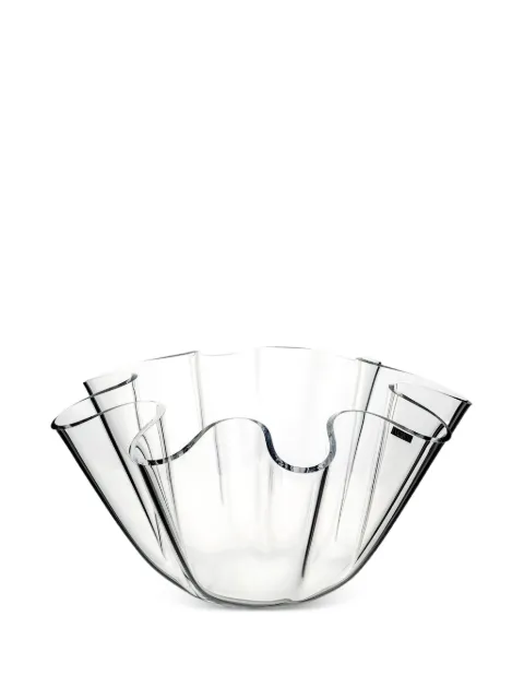 VESTA Soft wavy glass centerpiece