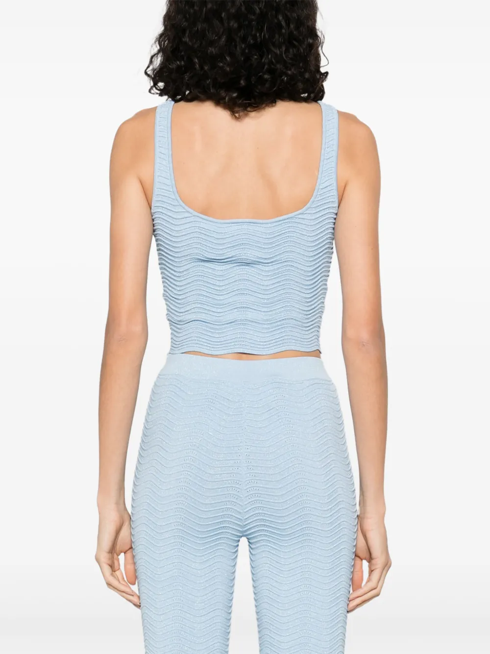 Retrofete Aloe top Blauw