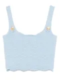 Retrofete Aloe top - Blue