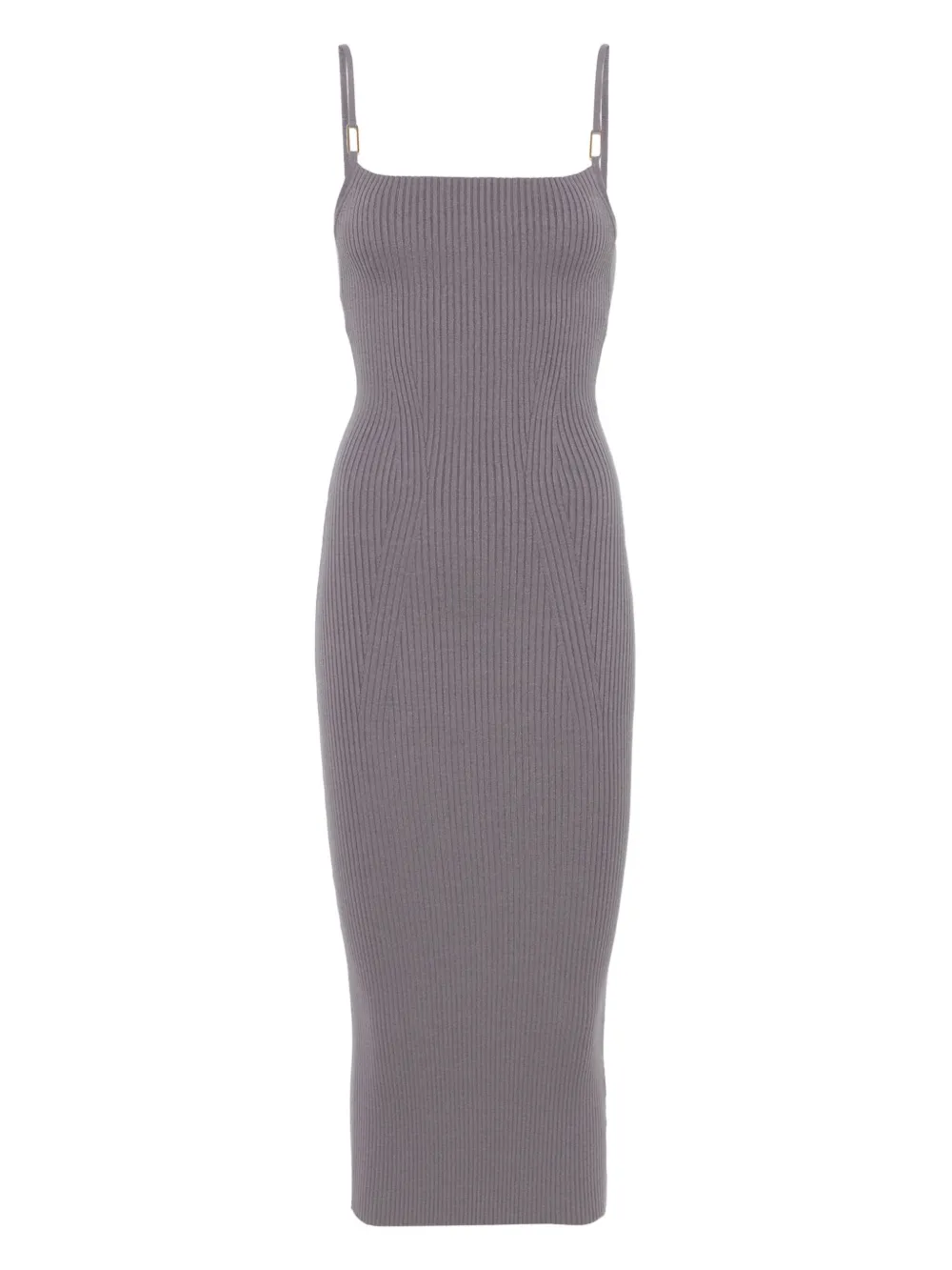 Emporio Armani Gebreide midi-jurk Grijs