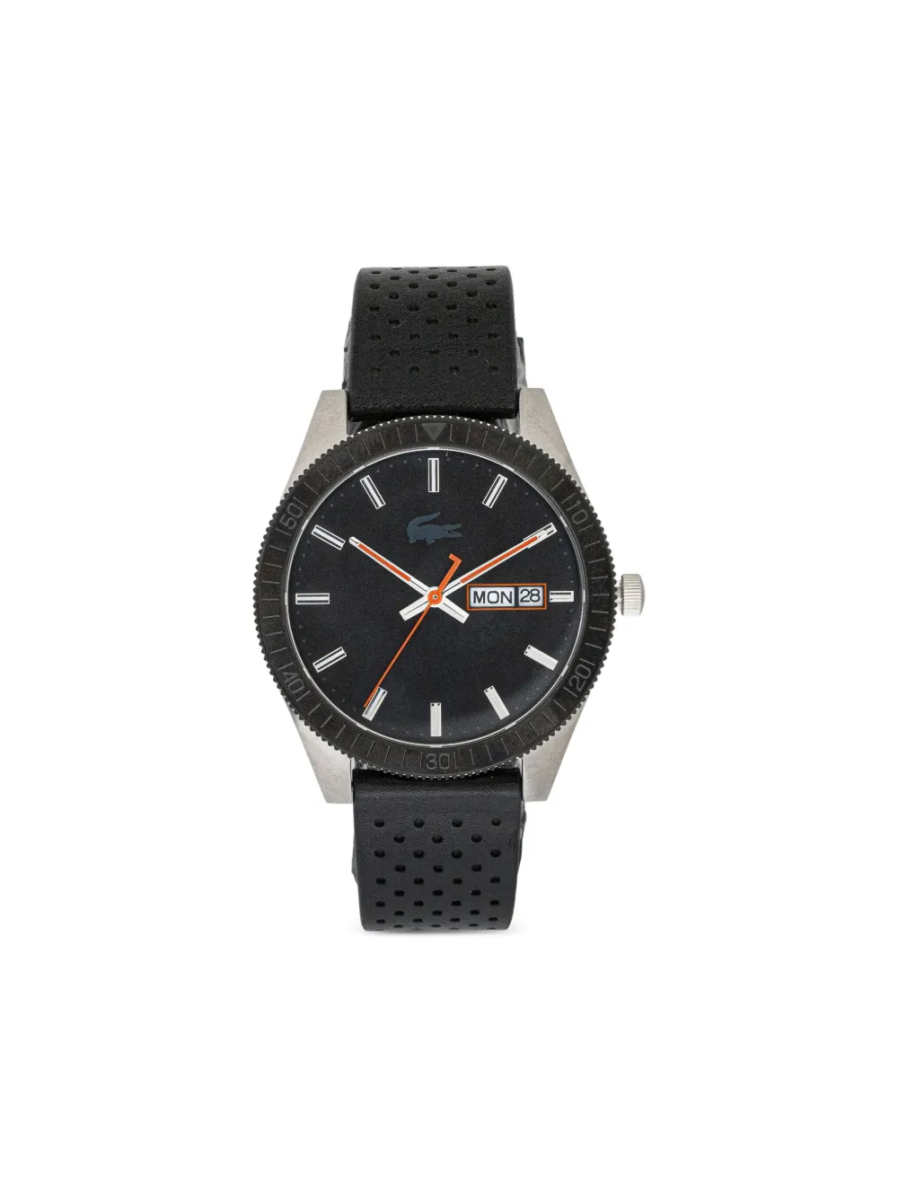 Lacoste leather strap 42mm | Black | Image 1