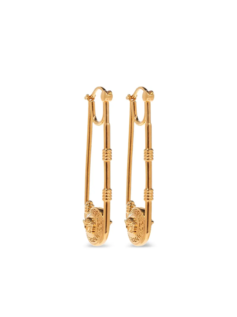 Versace aretes en forma de imperdible | dorado | Image 1