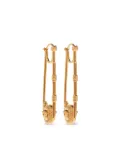 Versace safety pin earrings - Gold